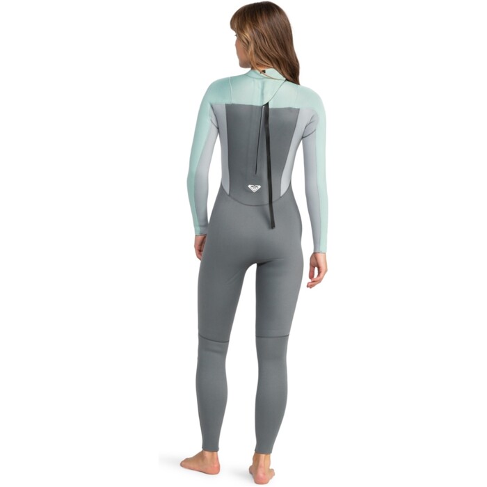 2024 Roxy Womens Prologue 4/3mm Back Zip Wetsuit ERJW103167 - Ice Green